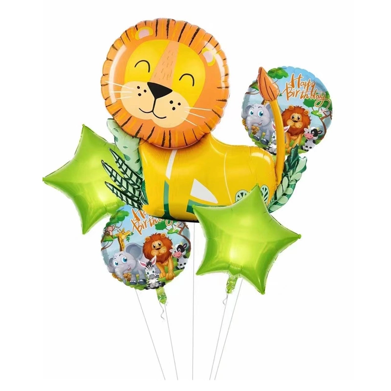 Kids Theme Birthday Party Supplies Dinosaur Foil Helium Balloon for Indoor Decoration