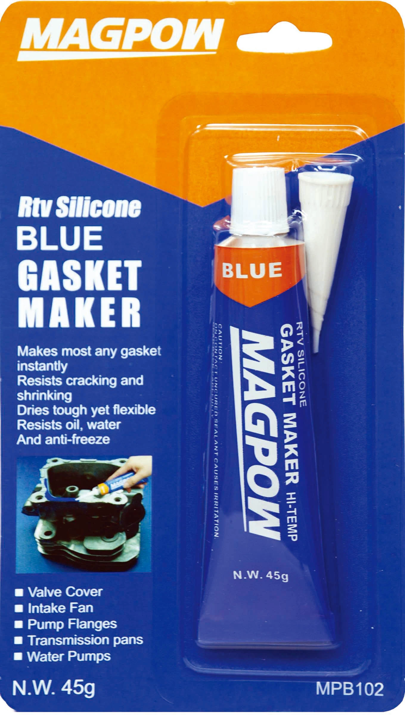 Magpow Fast Dry Blue RTV Silicone Gasket Maker Glue Low Price Waterproof Sealant for Car