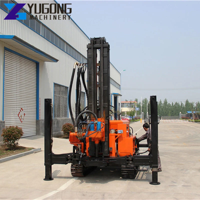 Crawler Type Water Well Drilling Rig Driven by Air Compressor