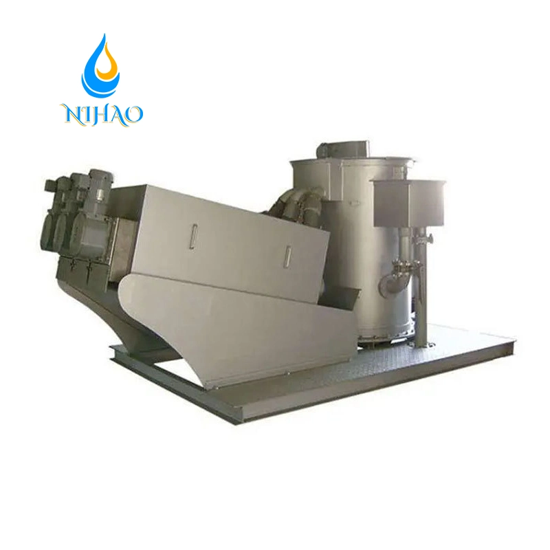 Power Saving and Water Saving Dewatering Machine Screw Press for Wastewater Treatment