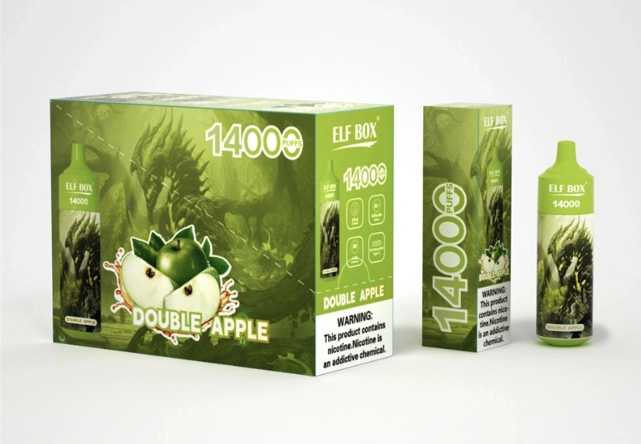 Bestselling10 sabores jugo VAPE recargable Elf Box 14000 Puff 0% 14K% 5% NIC desechable VAPE Pen y Elf Box 2 Soplos