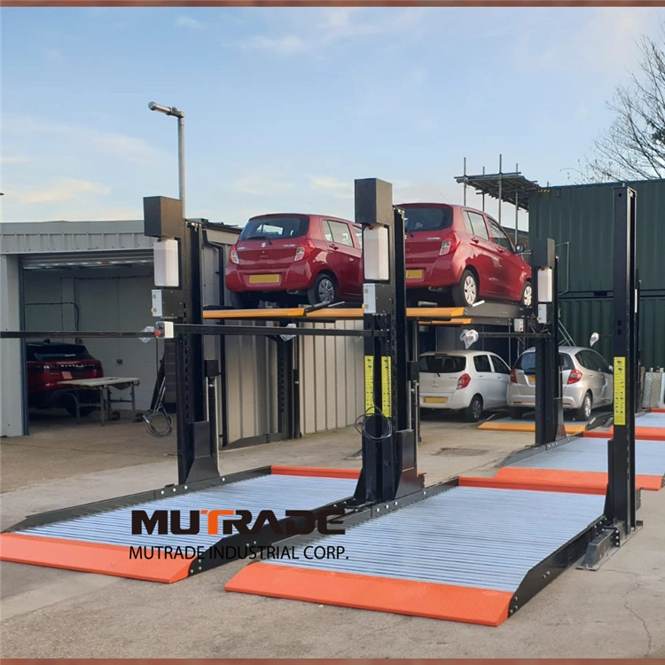 2 Post Car Parking Lift Simple Mechanical Park Equipment