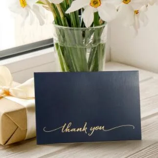 Thank You Note Greeting Cards, Bulk Custom Logo Wedding and Business