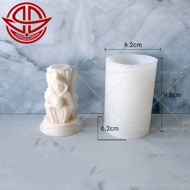 High quality/High cost performance  Three Goddesses Candle Silicone Mold DIY Creative Portrait Half Body Shape Gypsum Resin Candle Mold