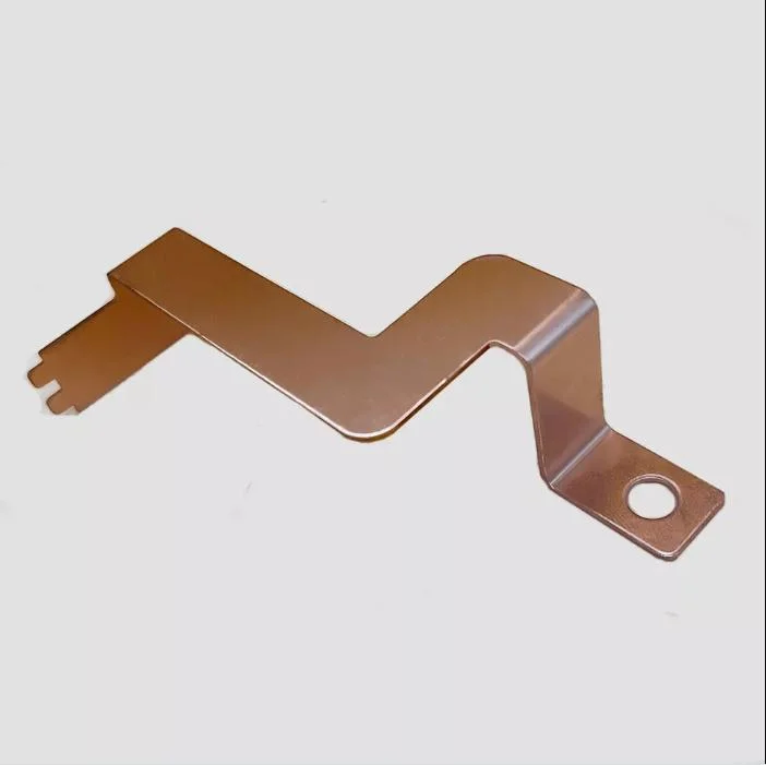 Electrical Contactor Copper Busbar Brass Stamping Part for Grounding Contactor Parts