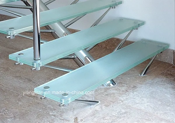 Safety Anti Slip Laminated Glass Step