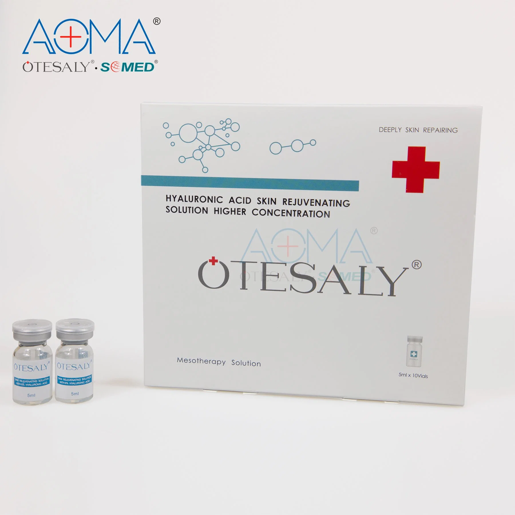 Otesaly High quality/High cost performance  Skin Rejuvernation with 8% Hyaluronic Acid Skin Care Mesotherapy Solution Via Meso Roller