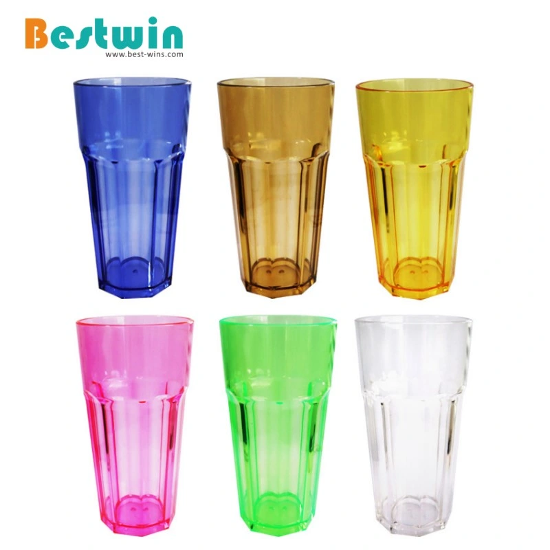 Unbreakable Reusable Polycarbonate Iced Tea Cup Drinking Cola Tumbler Plastic Water Glass