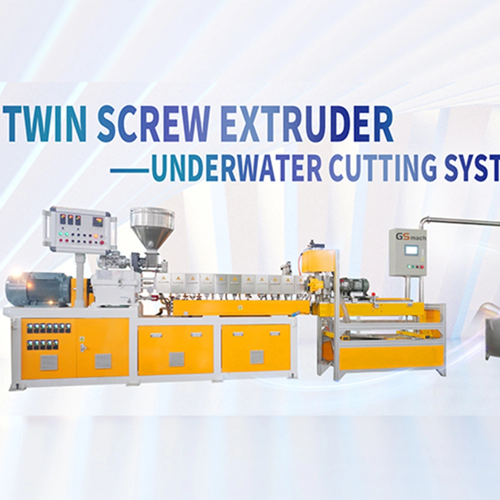 Twin Screw Extruder EVA Shoe Granule Making Machine Underwater Cutting