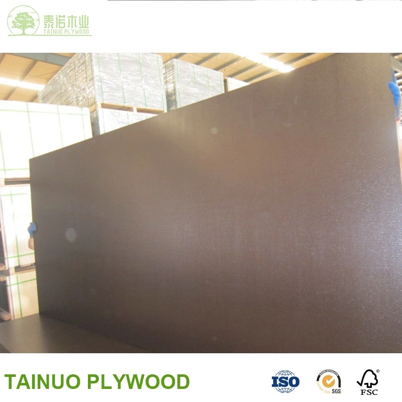 1530*3050 3mm/4mm/5mm/6mm Black Poplar Waterproof for Construction Anti Slip Film Faced Plywood