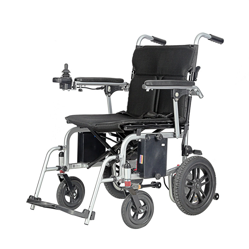 Discapacitados ancianos Caremoving triciclo plegable ligero Motor sin escobillas de silla de ruedas eléctrica
