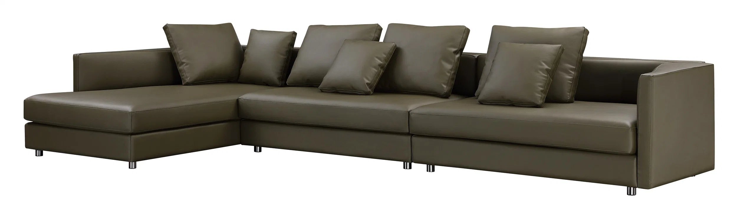 Buen precio Mayorista/Proveedor Sofá de cuero en forma de U en forma de L Sofa cama para High-Class moderno apartamento