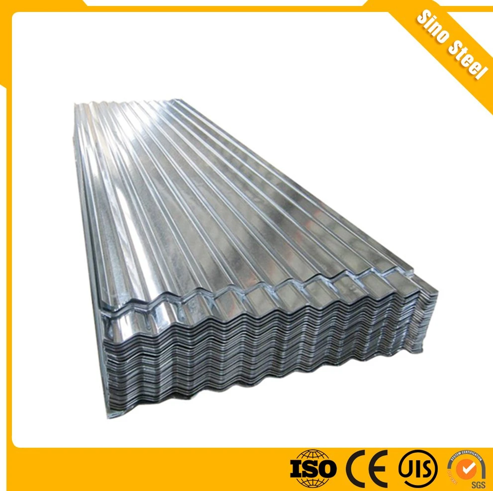 0.14mm Galvanizado en caliente Gi mosaico de acero corrugado