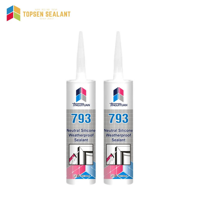 Natural Cure Adhesive Sealant Odorless Weatherproof for Glass Asian Silicon Sealant