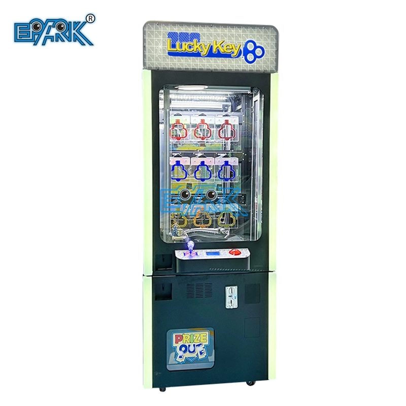 9 Lose Lucky Key Münzbetrieb 9 Löcher Golden Key Spiel Einkaufszentrum Vending Machine