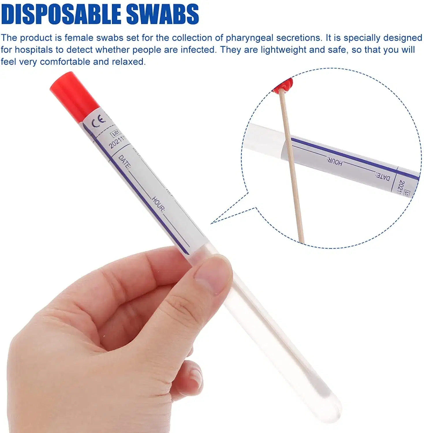 Medical Disposables Sterile Female Swab Vaginal Swab with Individual Packing