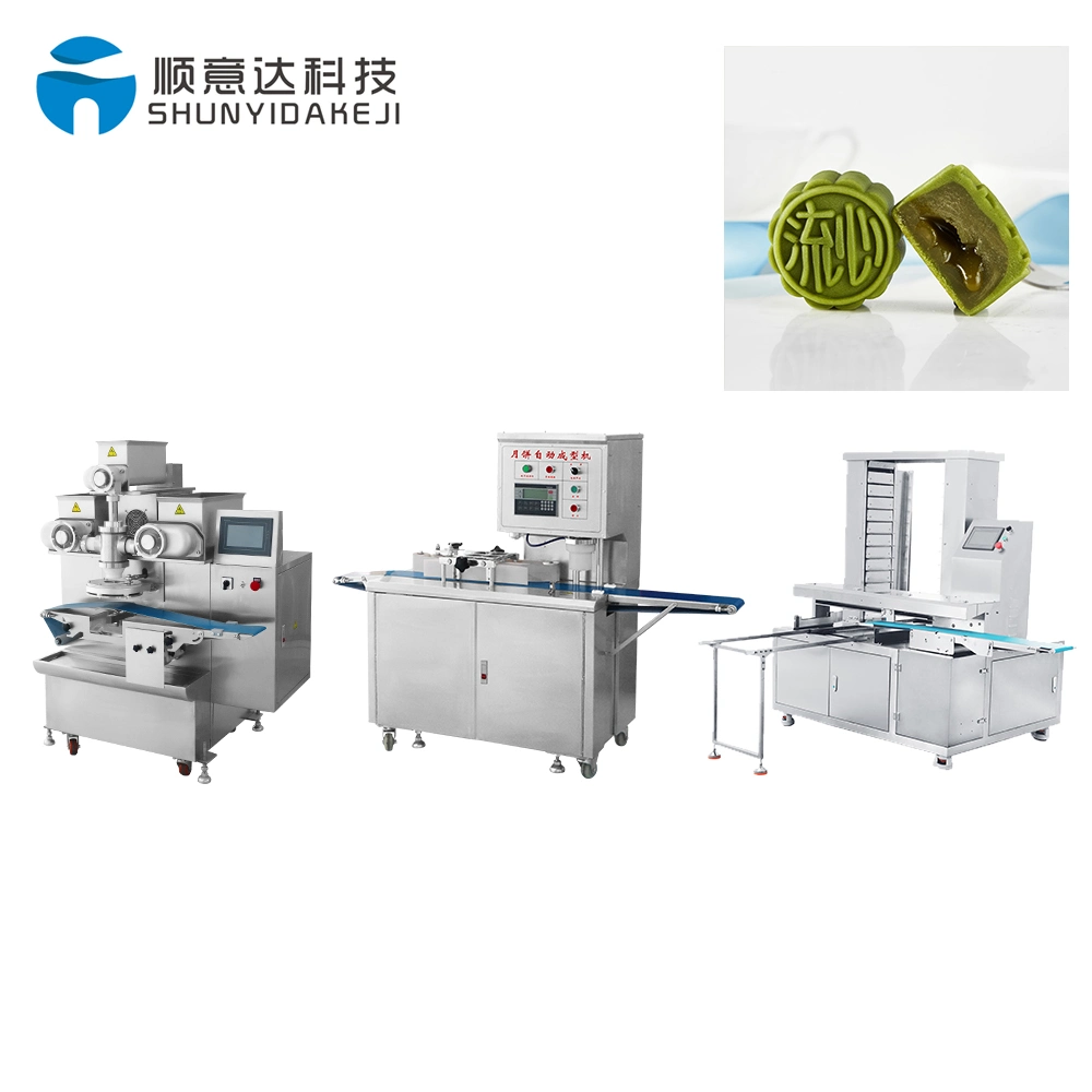 Multifunctional Four Hoppers Encrusting Machine Mooncake Production Line Kubba Molding Machine