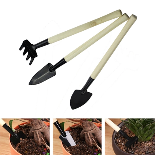 Jeu d'outils de jardinage pour creuser le désherbage en desserrant le sol aérant le transplanage