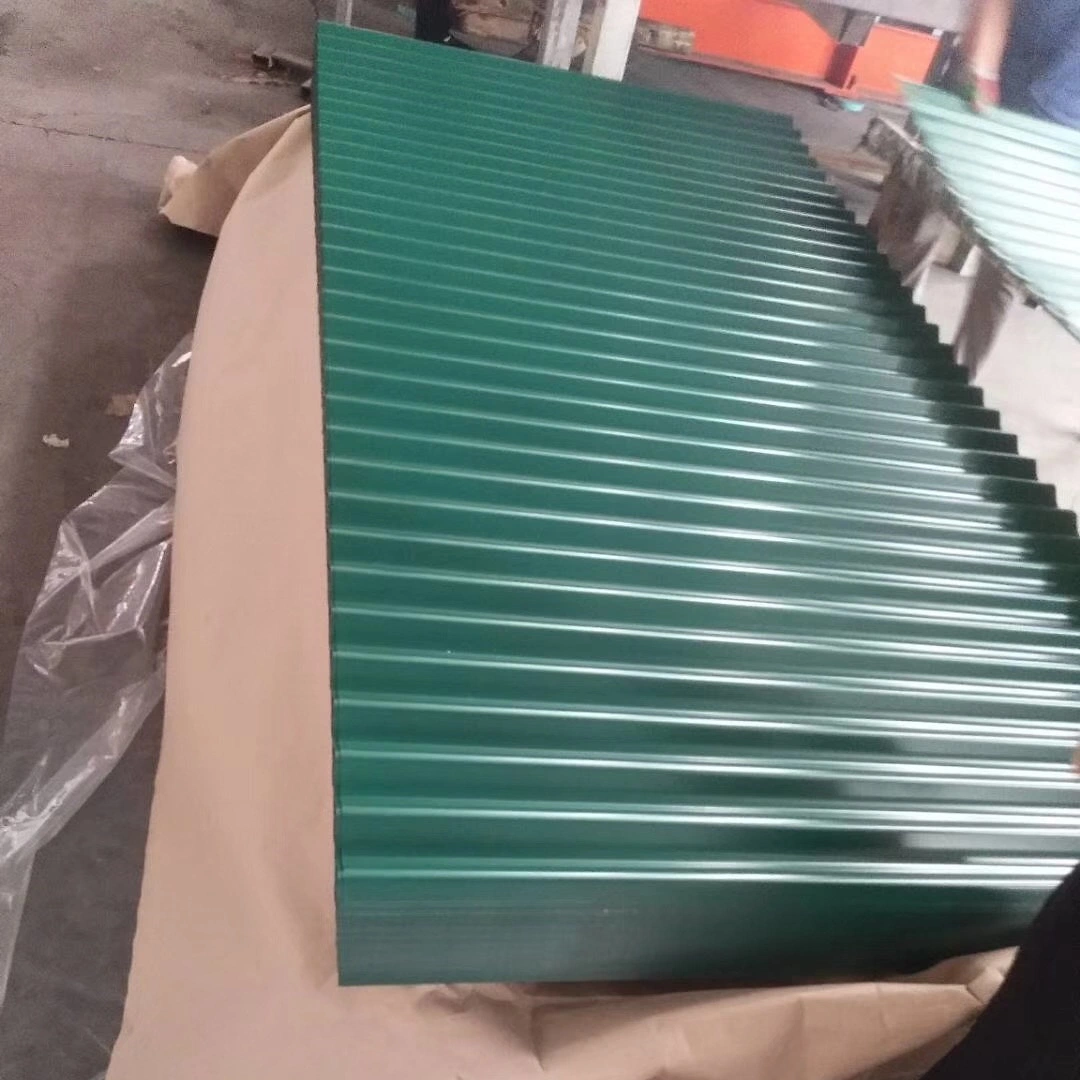 Personnalisable les tuiles en carton ondulé de zinc colorés prix Feuille de toiture en métal galvanisé prélaqué