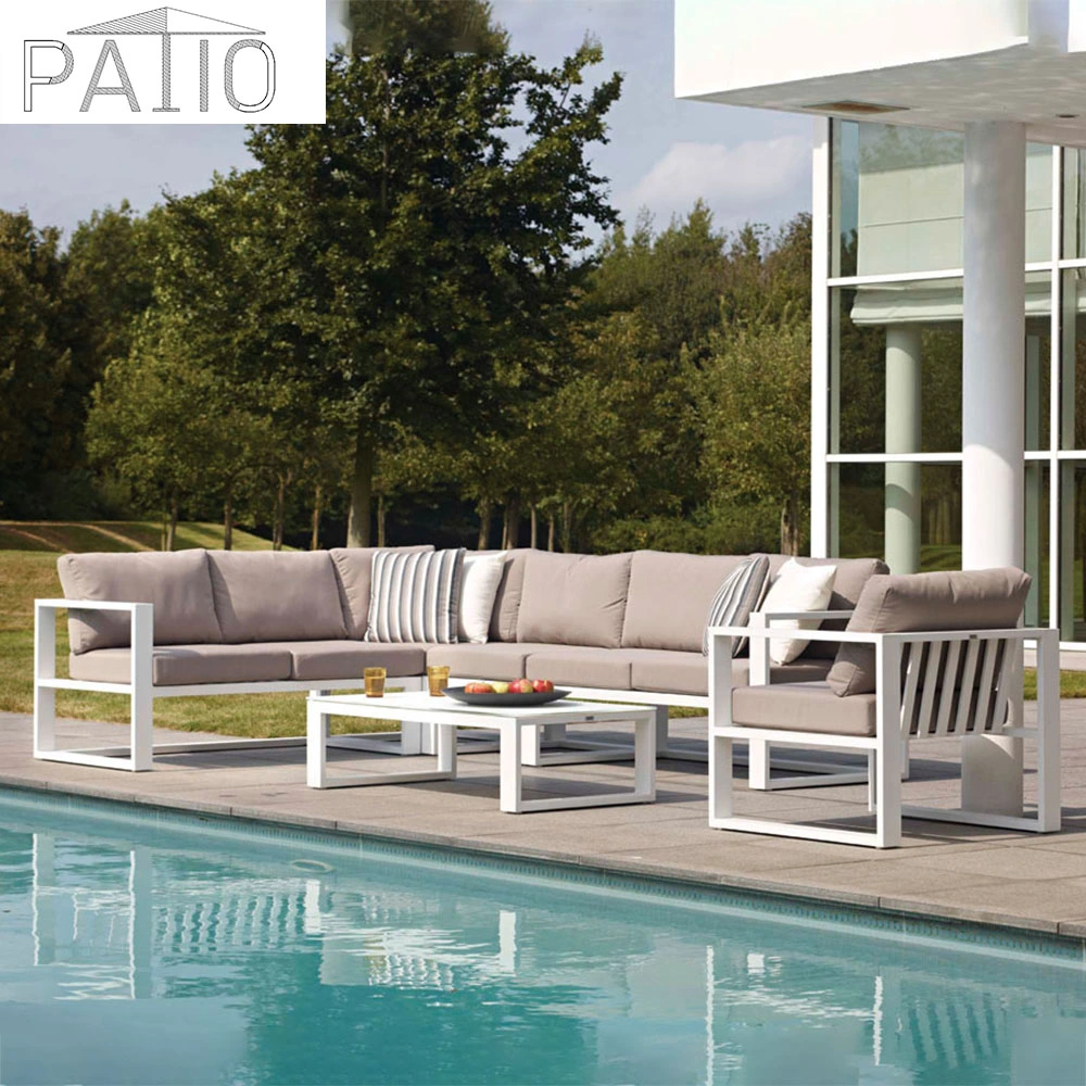 Hot Sale Professional OEM Factory Waterproof UV-Protection Outdoor Furniture Garden Metal Sofa Set