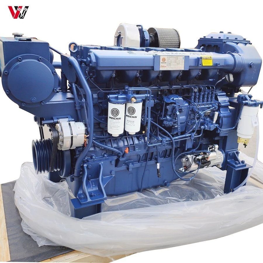 Water Cooled 6 Cylinder Weichai Wp6c Wp6c165-18 Marine Diesel Engine in Stock