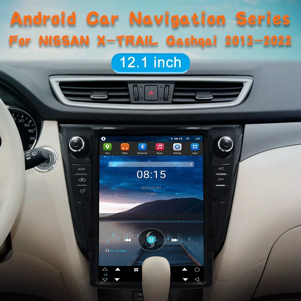 Android 13 doble DIN coche de vídeo para Nissan X-Trail 2018 2019 2020 2021 2022 2023 Reproductor multimedia para coche