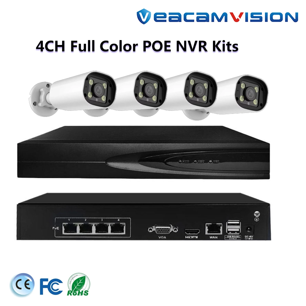 4K Poe Security Camera System with Two Way Audio