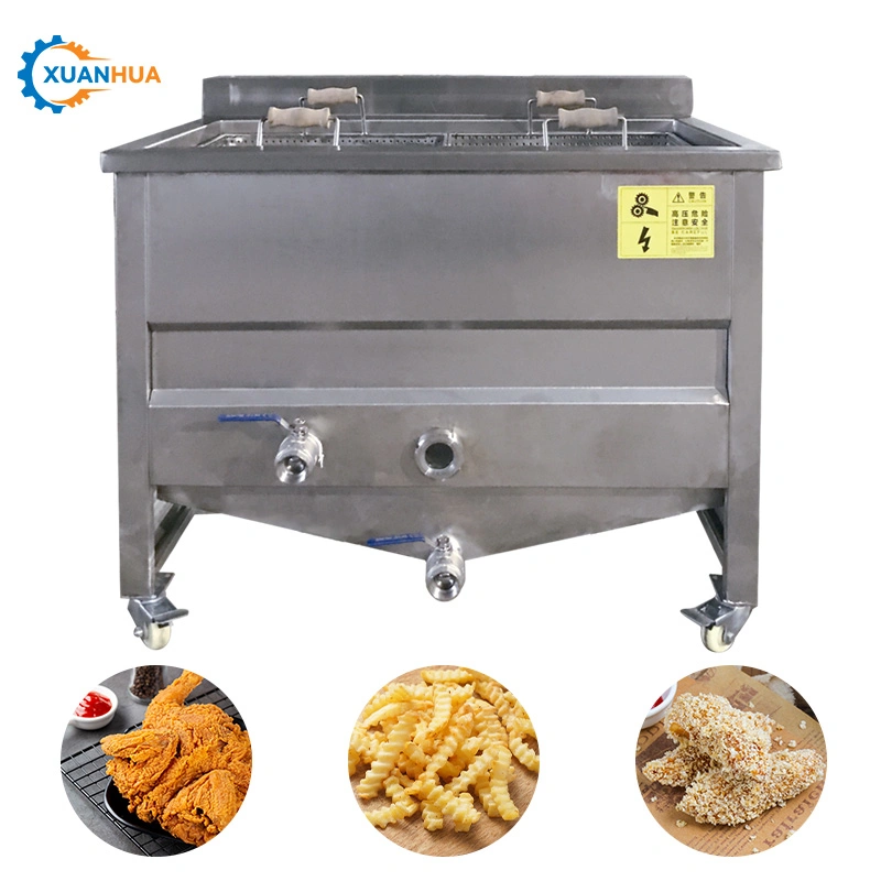 Small Deep Continuous Frying Tools Potato Chips Chicken and Shop Equipment