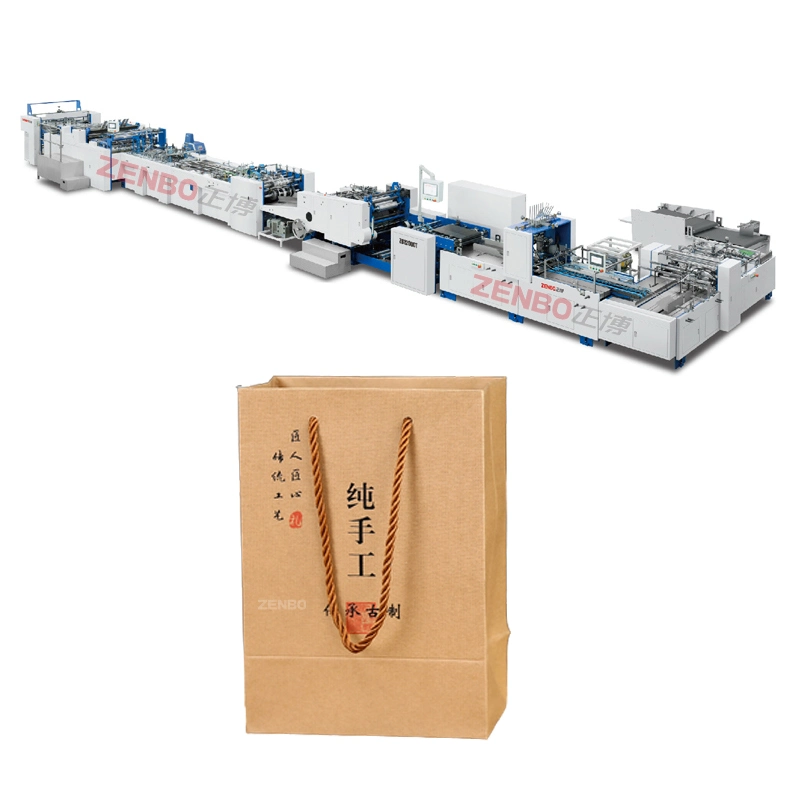 Art Manual Bag Full Automated Paper Bags Making Machine Zb1200CT-430s