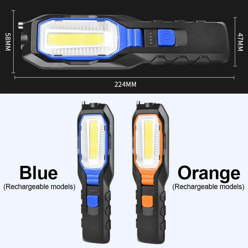 Helius Magnetic Folding COB LED Charging Warning Lamp Emergency Work Light