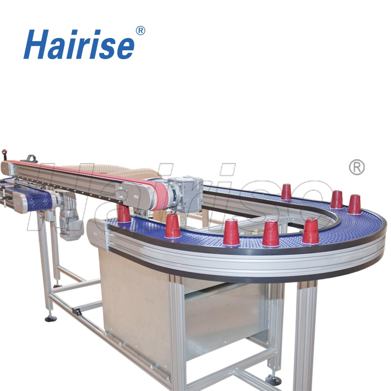 Hairise Fish Manual Powered Modular Belt Table Conveyor with FDA& Gsg Certificate