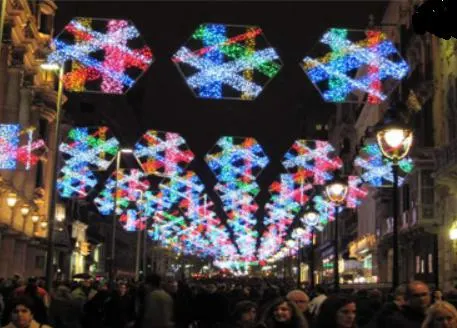 LED Lightng 2D Ploe motif Street Light لعيد الميلاد في الهواء الطلق خفيف