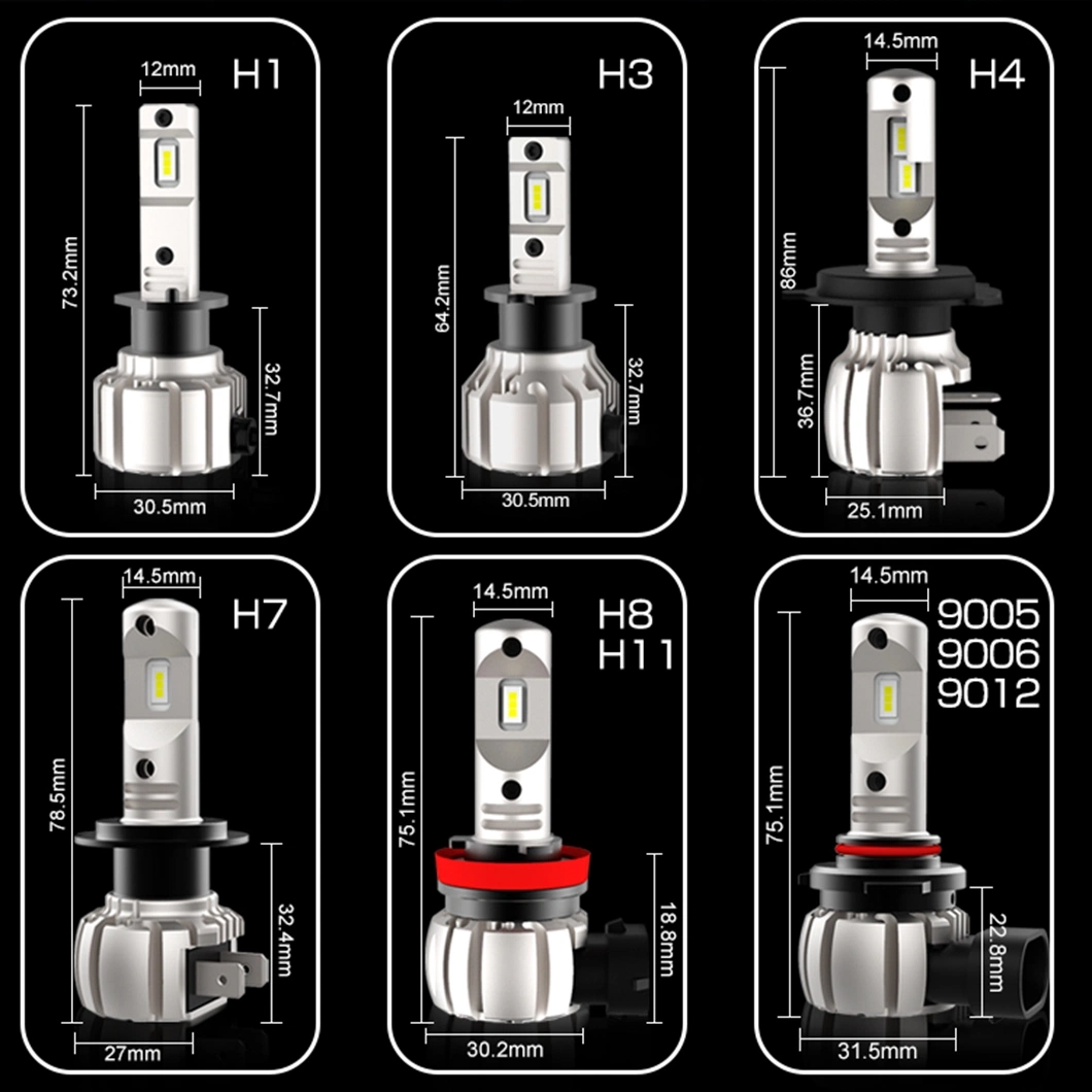 G-View LED ODM &amp; OEM Package Box H1 H4 H7 H8 H11 H10 9005 9006 Auto Parts Lights