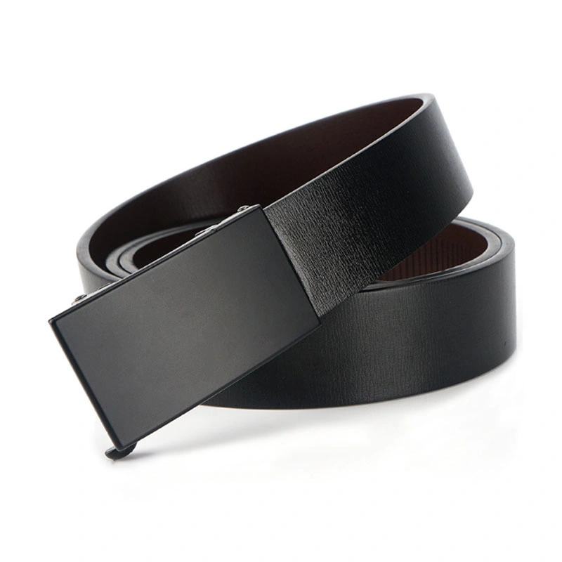 Factory OEM Custom Belts Mens PU Leather Belt for Man Automatic Buckle Belt Ratchet Good Quality