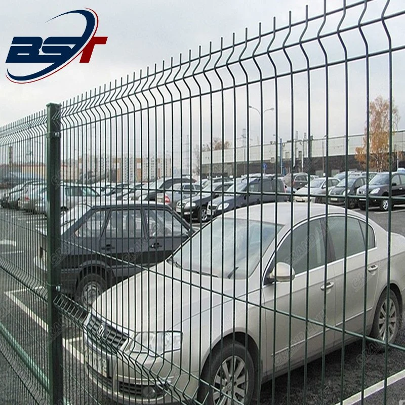 High Quality 3D Curved Powder Coating Welded Mesh Parking Fence