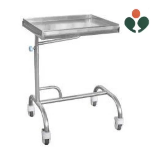 Stainless Steel Instrument Table Tray Trolley Hospital Furniture Nursing Instrument