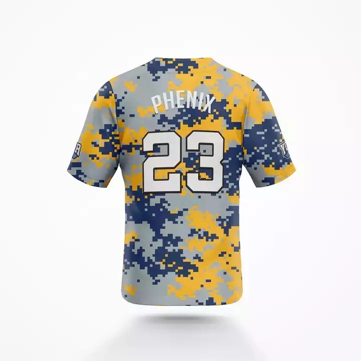 Custom Full Button Down Sublimation Printed Baseball Jersey Men's Quality Baseball Shirt with Your Own Design