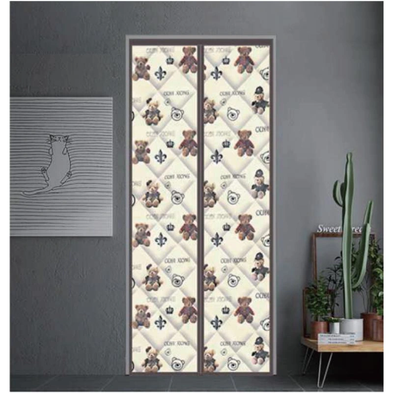 Free Sample Silk Cotton Padded Door Curtain