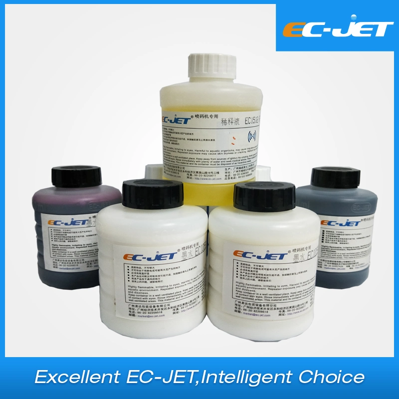 Tinta de alta calidad Eco-Yellow compatibles para impresora Videojet Domino Linx Markem Imaje ect