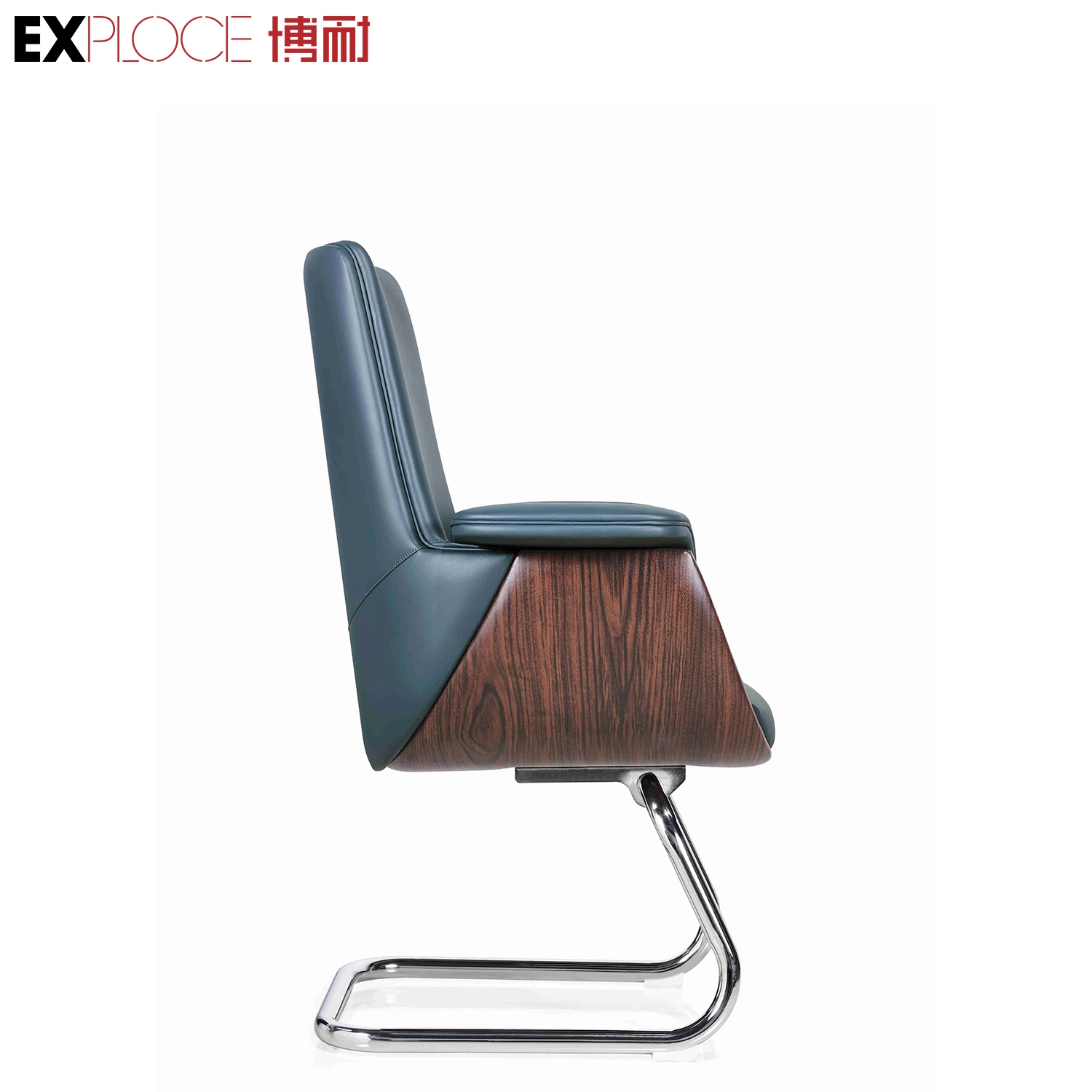 New Model Best Ergonomic Office Chair Arched Chair 150kg Grey Leather Chair for Office Top China Furniture