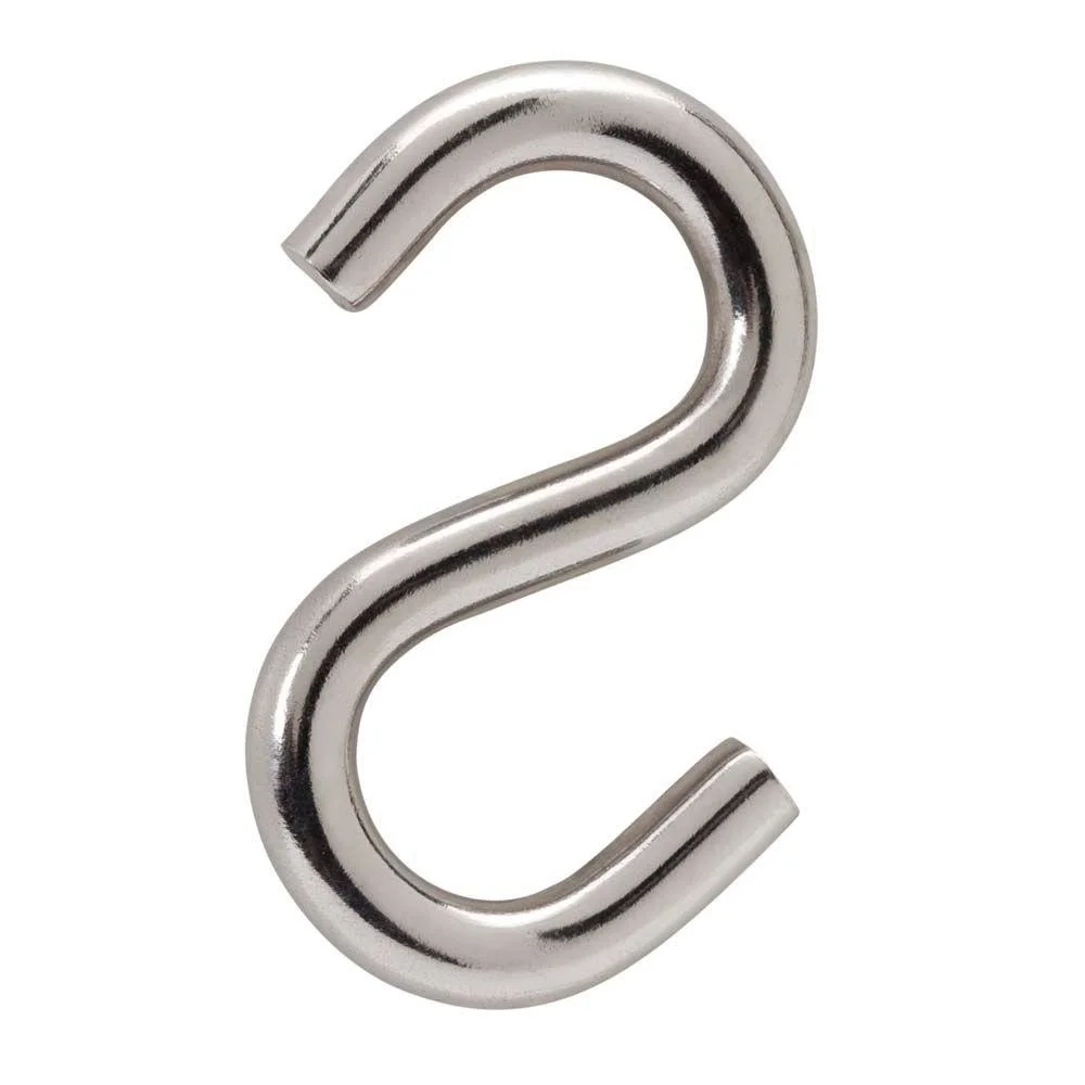 3.7" Length Metal S Hooks for Wire Rack of Shelves