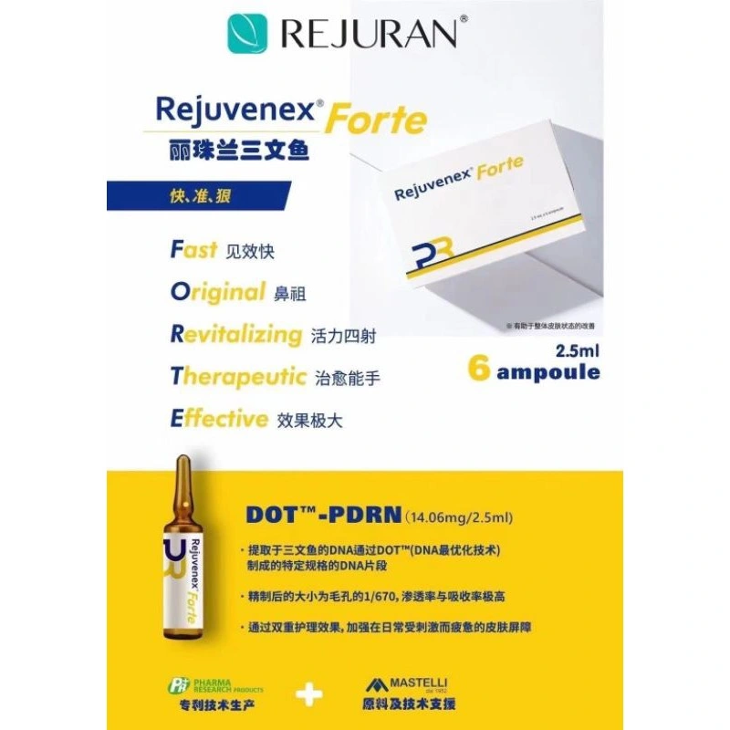 Rejuran Rejuvenex Forte Placentex Pdrn Salmon DNA Ampoule Promote Skin Regeneration Mesotherapy Solution Pdrn for Anti Wrinkle