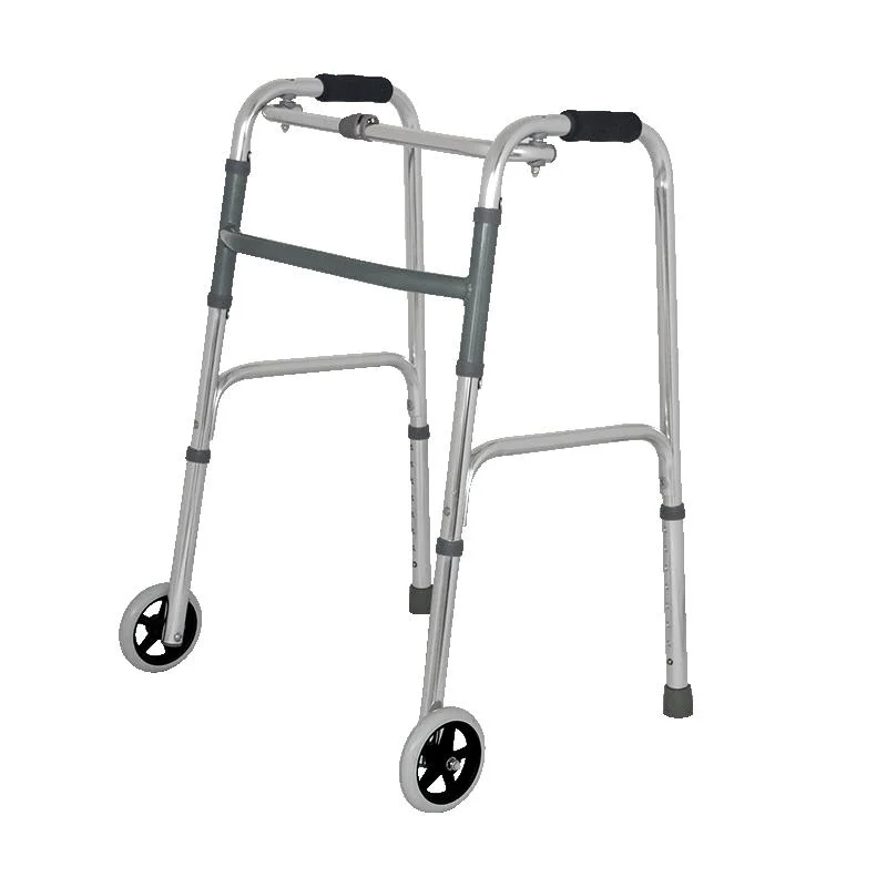 Rollator Walker para 2 adultos a mobilidade da Roda Walker Auminum ajuda a pé de dobragem