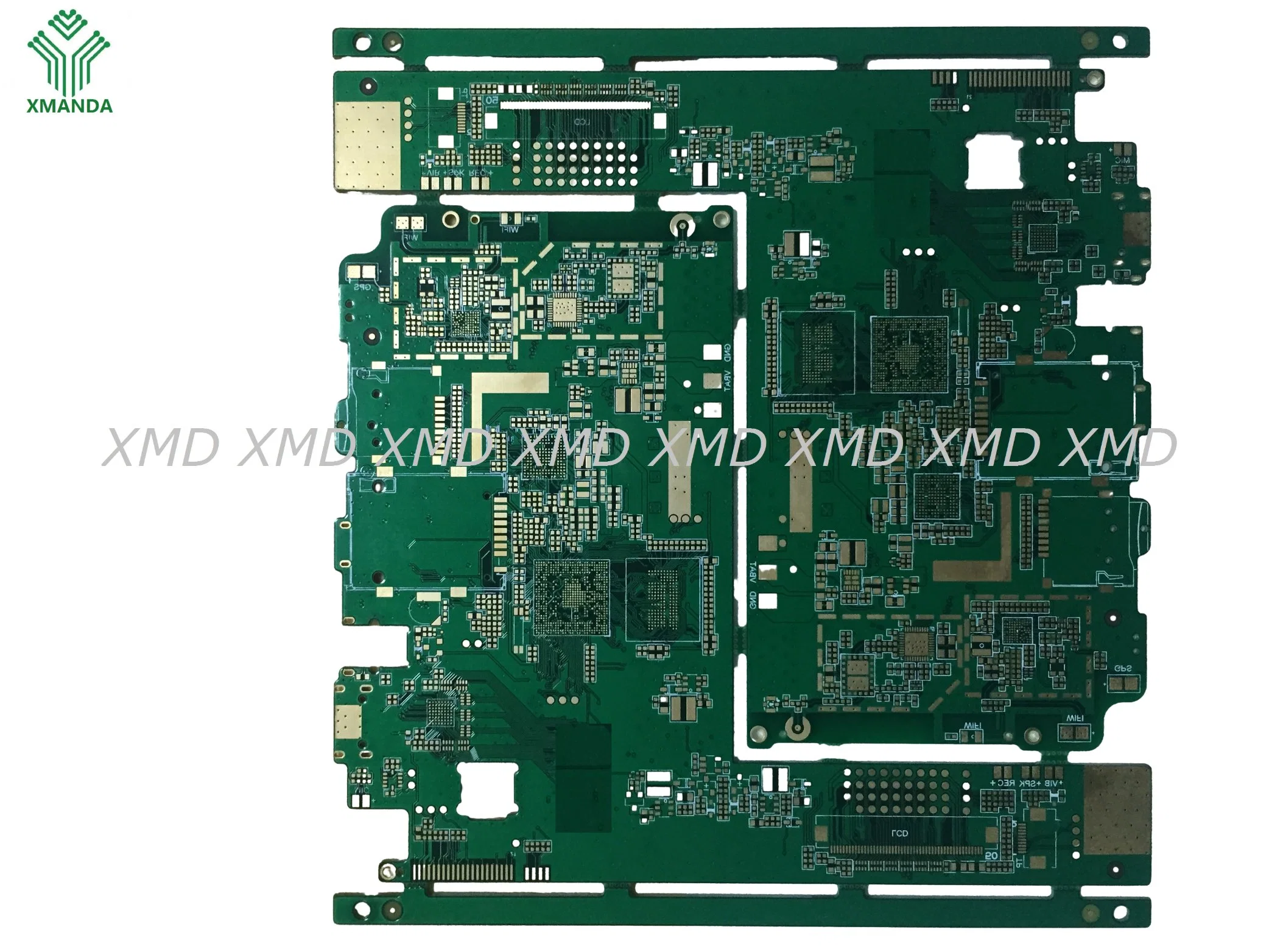 Customized Fr-4 Multilayer Controlled Impedance PCB for Power Controller 1 Oz 0.2mm