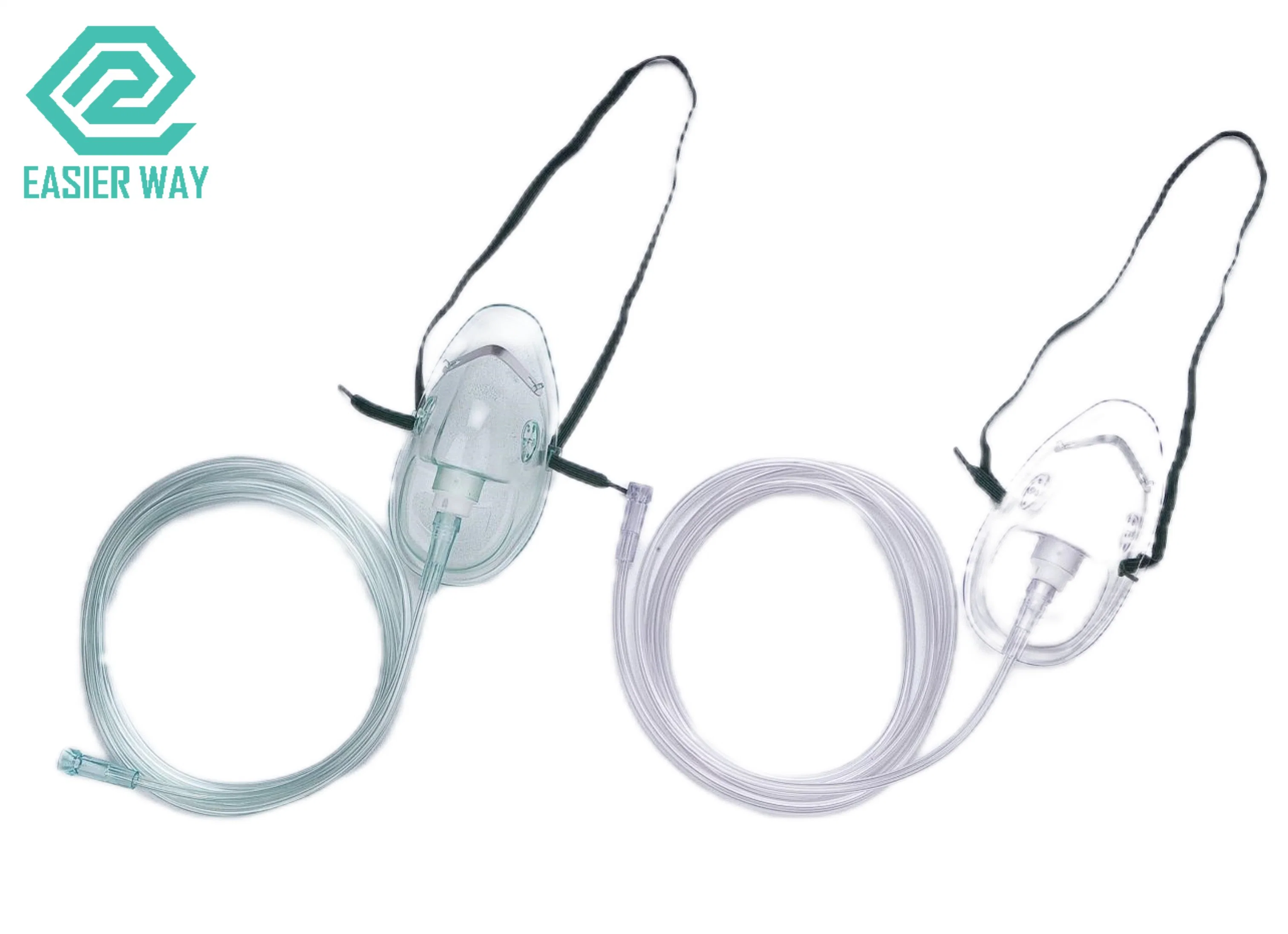 Latex Free 1.8m Oxygen Mask for Disposable Use