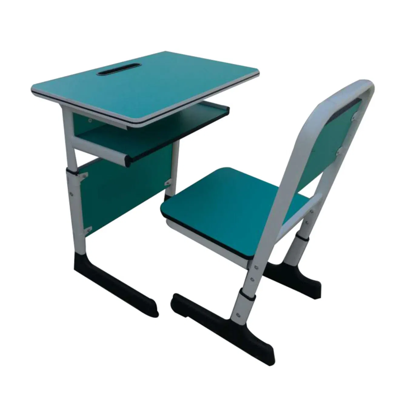 Lifting Student Desk Chair and Desk Set in Blue