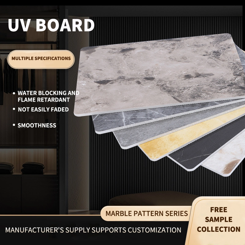 1220*2440mm Sheet Marble PVC Sheet UV Laminated Plastic Board