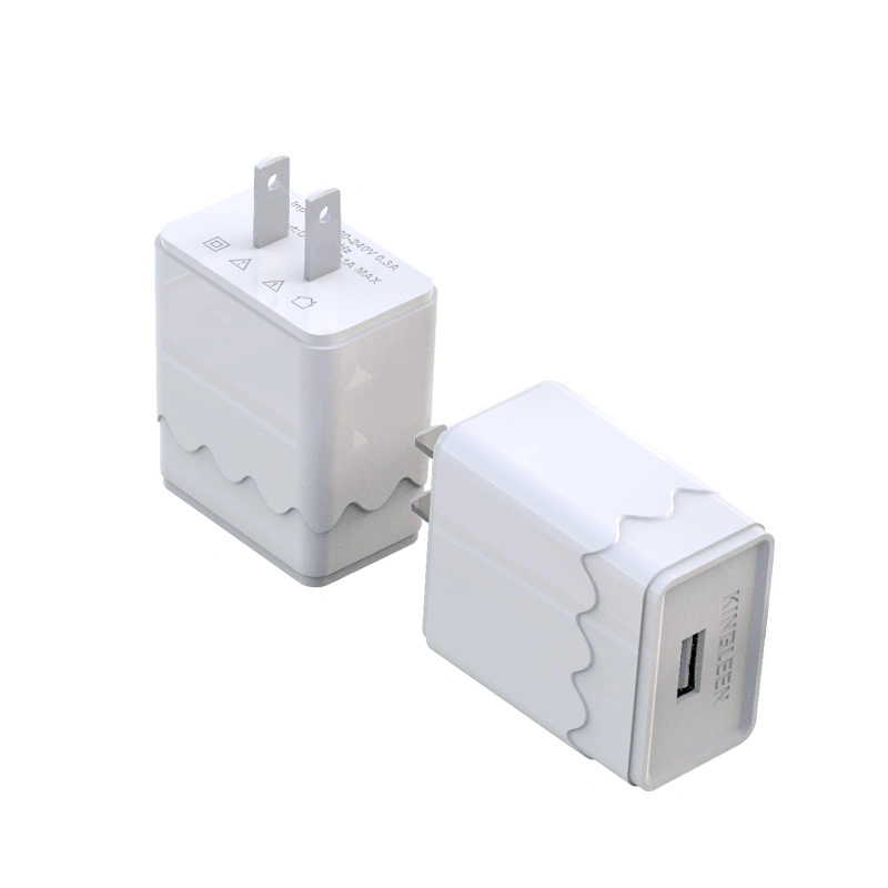 2-poliger US-Stecker Schnellladefunktion USB-Ladegerät für Mobiltelefone vollständig Mit Micro-USB-Kabel