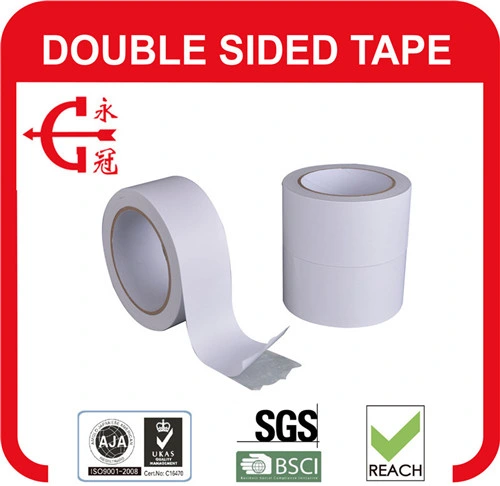 El tejido de doble cara cinta adhesiva de fusión en caliente se utiliza para fijar y pegar el papel tapiz y otras artesanías papelería cinta de papel