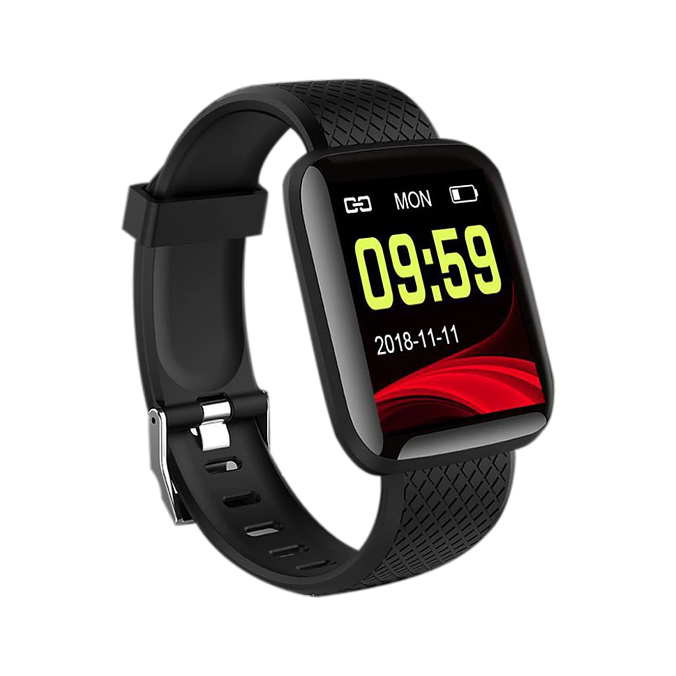 116 PLUS D13 Smart Watch Bracelet Bluetooth de la bande de fréquence cardiaque de la pression artérielle Moniteur Sports Fitness en silicone Tracker podomètres
